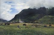 Albert Hertel Prozession zur Kirche in Bad Hofgastein china oil painting artist